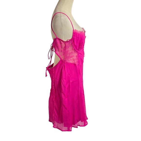 ASOS Design Pink With Corset Mini Dress NWT - Picture 5 of 8